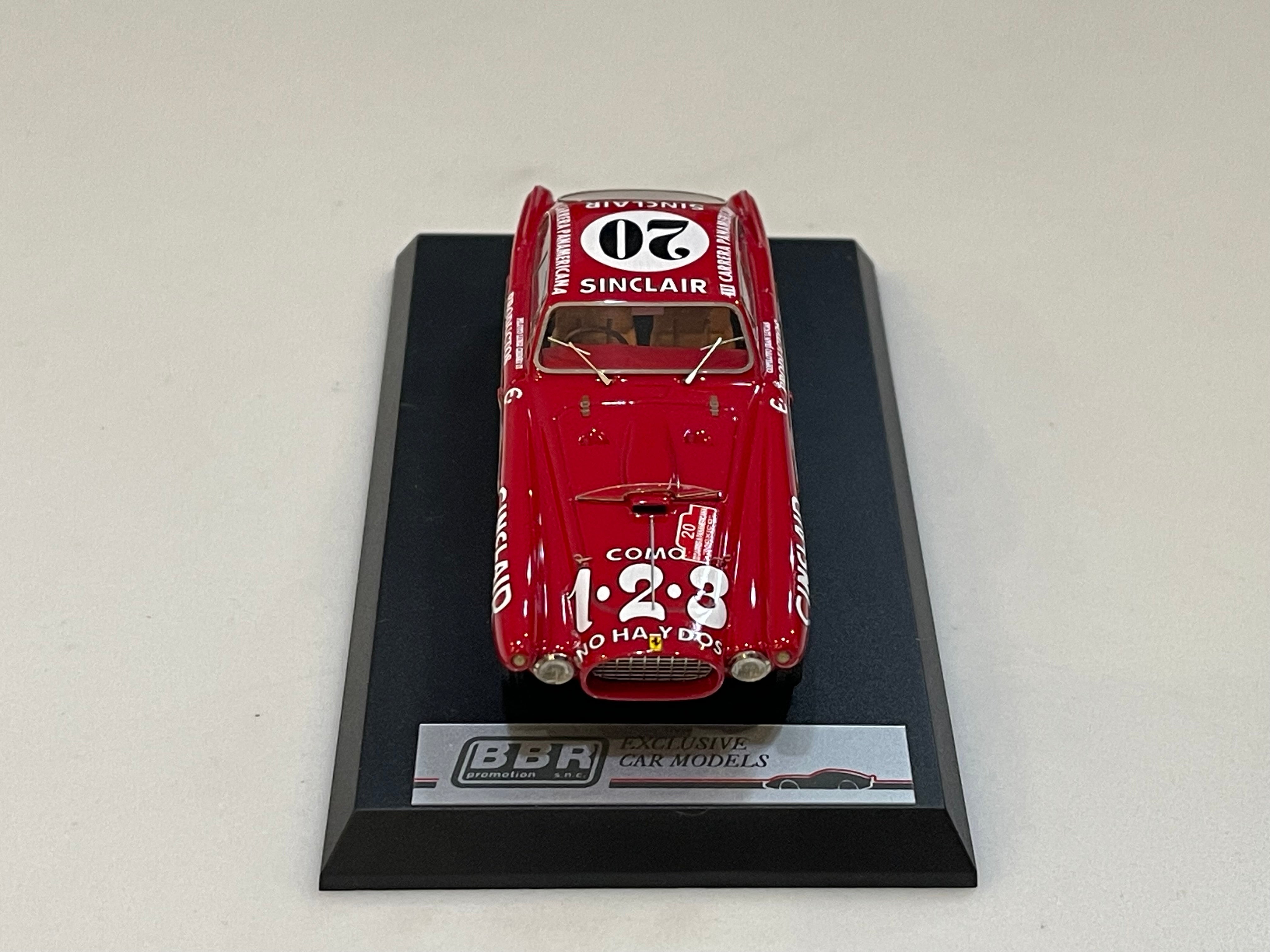 BBR 1/43 Ferrari 340 Mexico III Carrera Panamericana 1952 Red No. 20 BBR64D