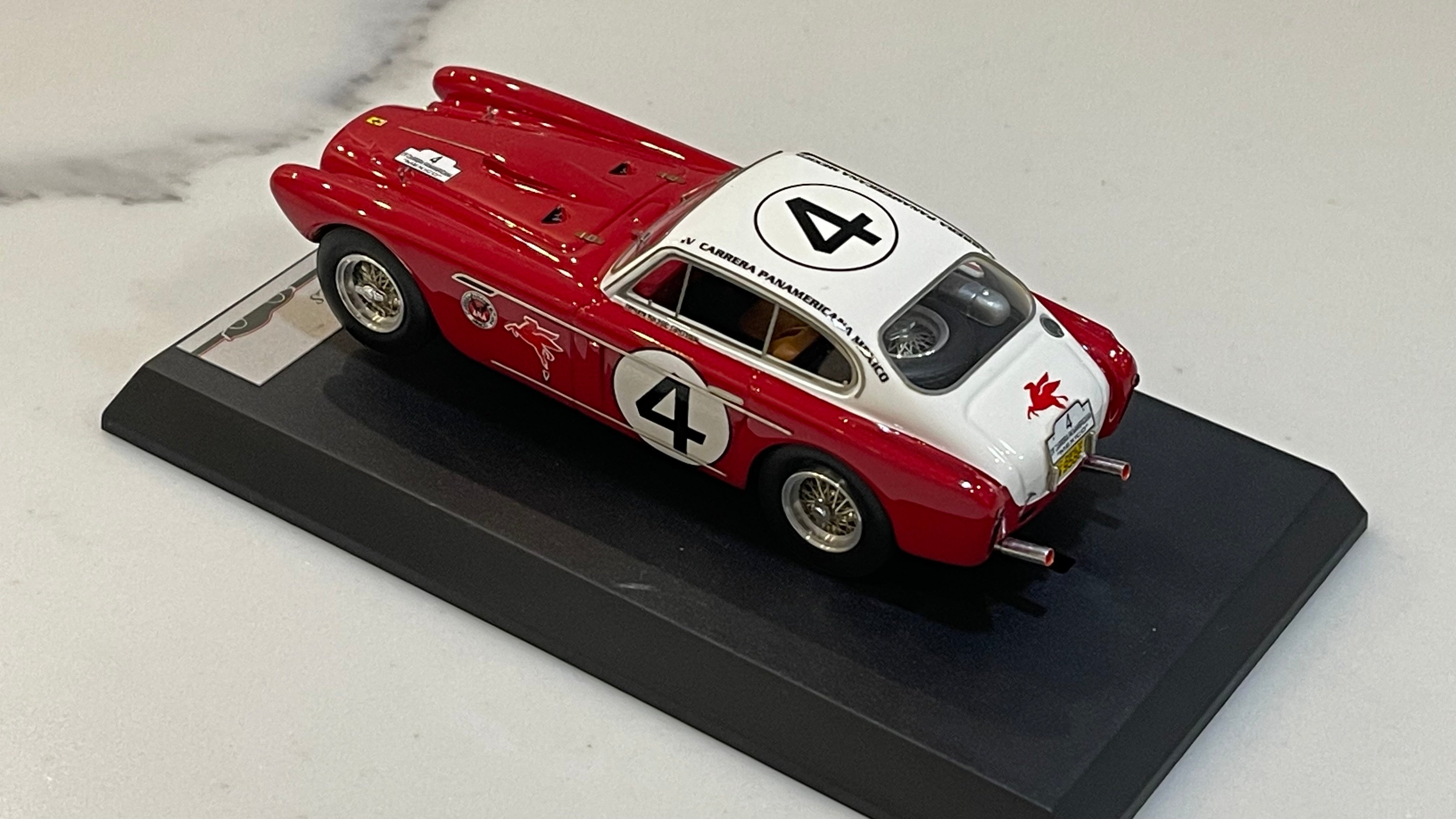 BBR 1/43 Ferrari 340 Mexico IV Carrera Panamericana 1953 Red/White No. 4 BBR64E