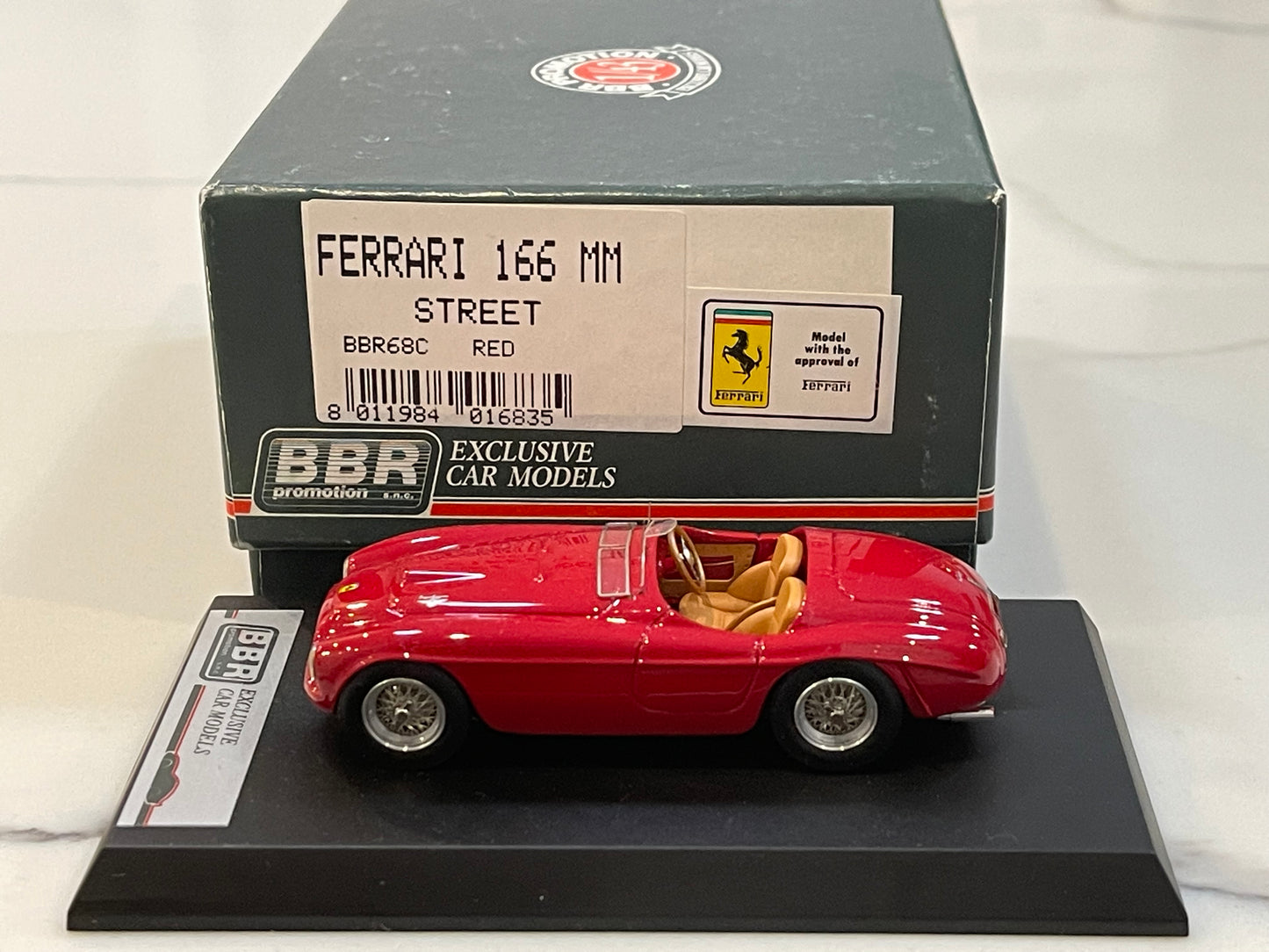 BBR 1/43 Ferrari 166 MM Street 1949 Red BBR68C
