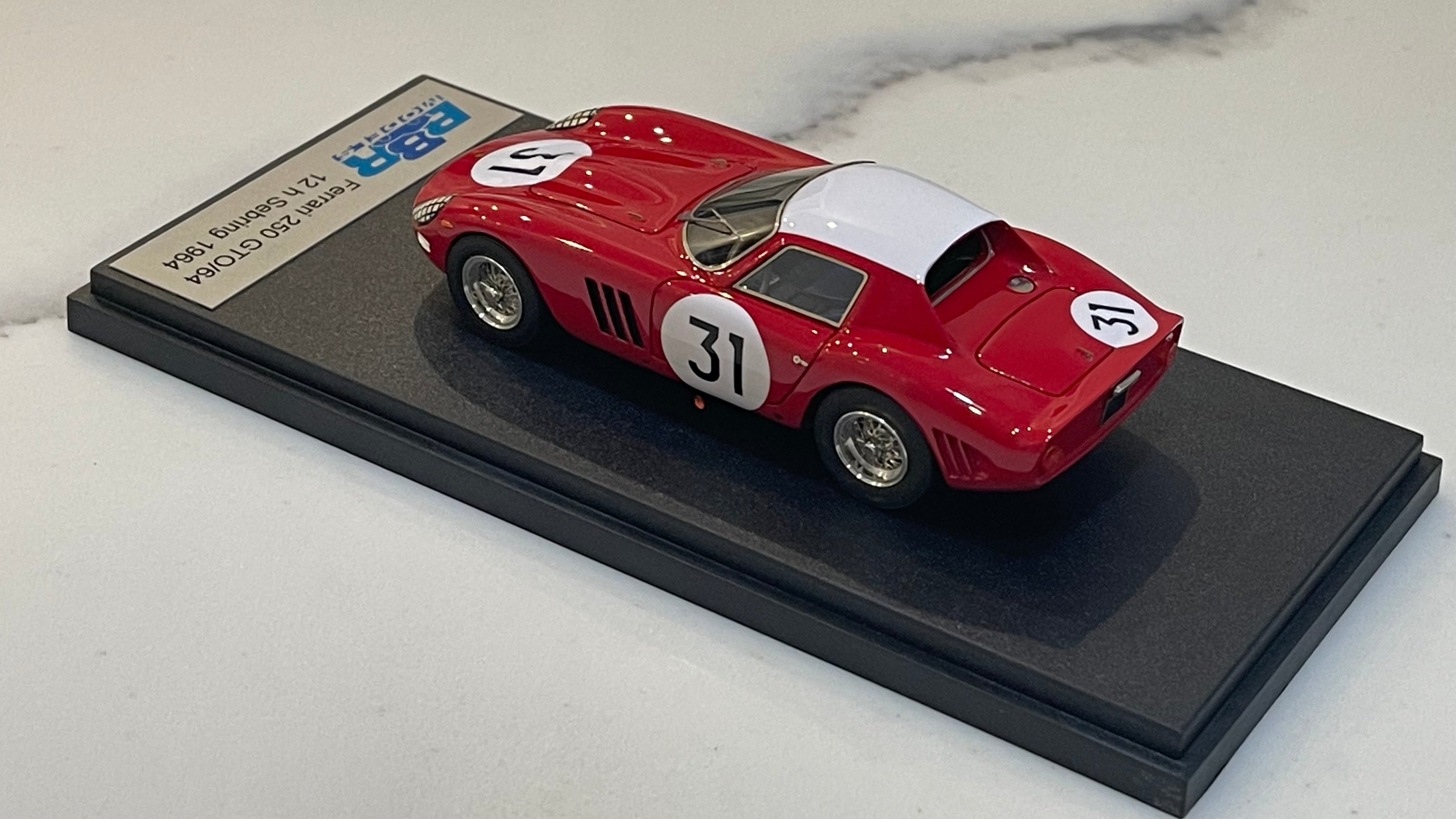 BBR 1/43 Ferrari 250 GTO Series II 12 Hour Sebring 1964 Red No. 31 BBR73E