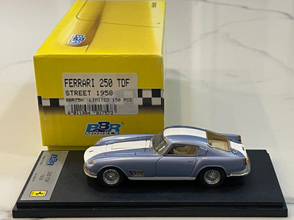 BBR 1/43 Ferrari 250 TDF 1958 Light Blue/White BBR75H