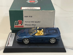 BBR 1/43 Ferrari F355 Spyder 1995 Monaco Blue BBR79B