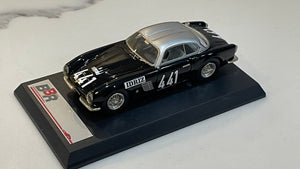 BBR 1/43 Ferrari 250 GT Zagato Mille Miglia 1957 Black/Silver No. 441 BBR80D