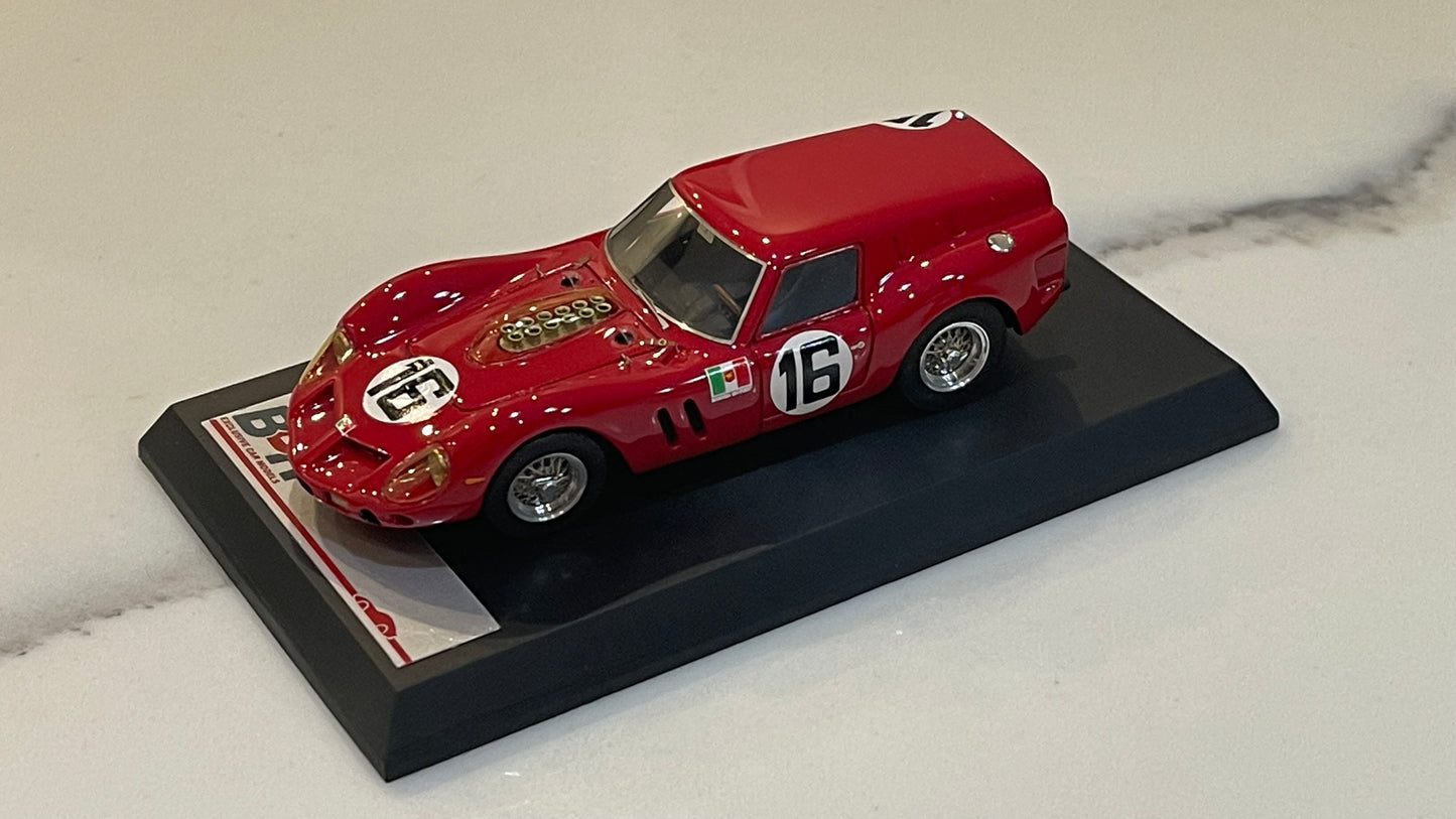 BBR 1/43 Ferrari 250 Breadvan 24H Le Mans 1962 Red No. 16 BBR86A