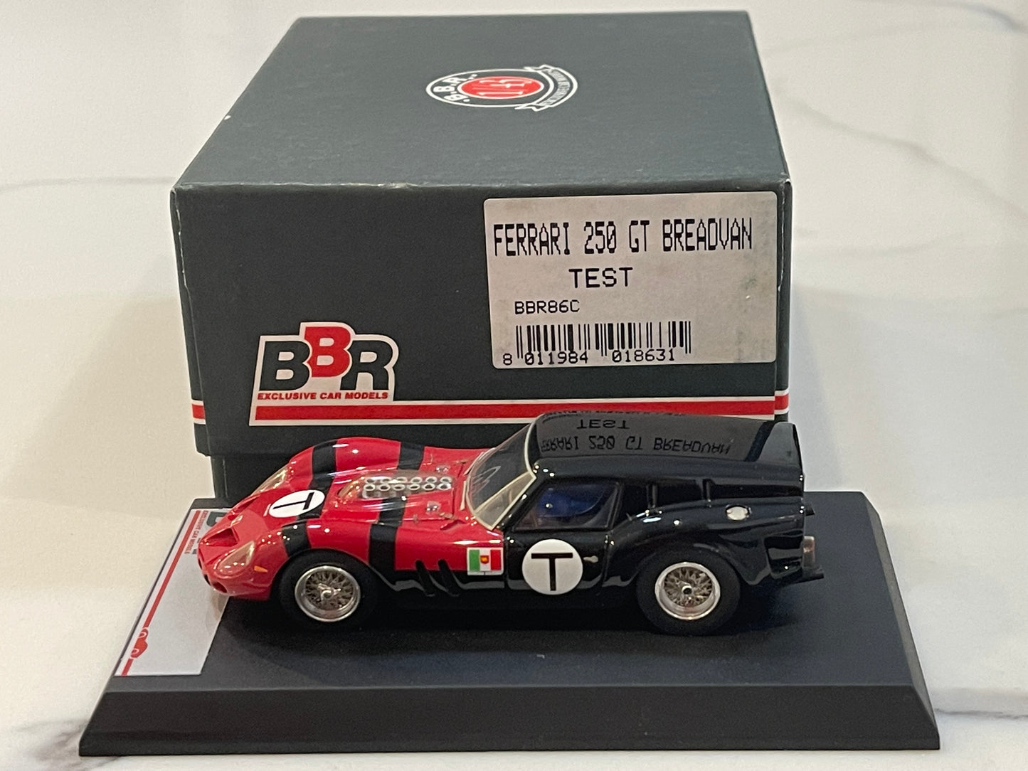 BBR 1/43 Ferrari 250 Breadvan Test 1965 Black/Red BBR86C