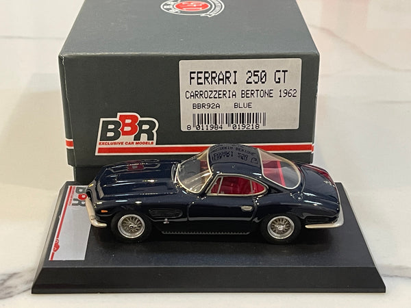 1/43 BBR MODÈLE Ferrari 250GT Carozzeria Bertone 1962 BLEU EN BOITE 1/43 BBR MODÈLE Ferrari 250GT Carozzeria Bertone 1962 BLEU EN BOITE
