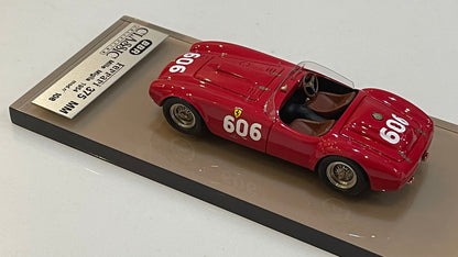 BBR 1/43 Ferrari 375 MM Spyder Pininfarina RHD 0386AM Mille Miglia 1954 Red No. 606 BC01