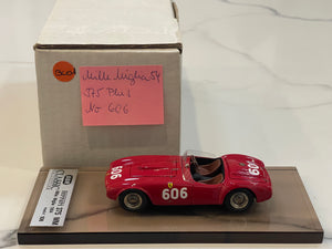 BBR 1/43 Ferrari 375 MM Spyder Pininfarina RHD 0386AM Mille Miglia 1954 Red No. 606 BC01