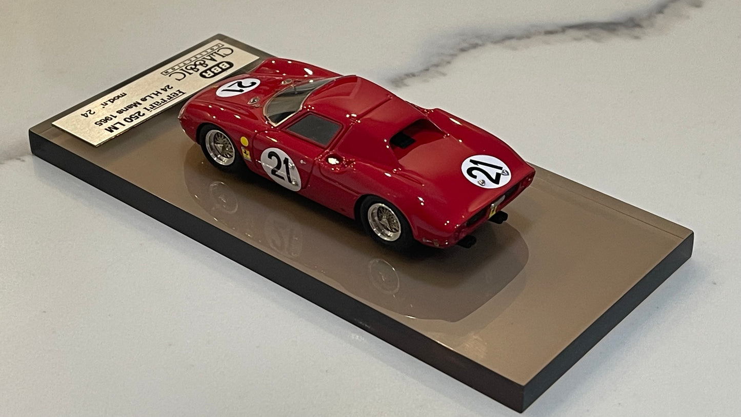 BBR 1/43 Ferrari 250 LM 24 Hours Le Mans 1965 Red No. 21 BC08