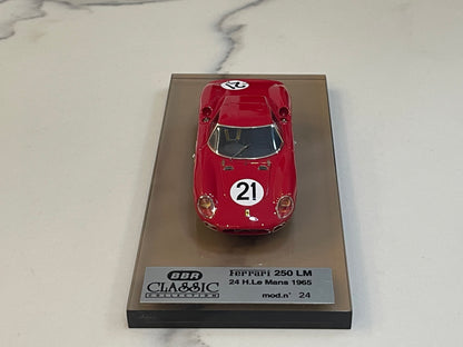 BBR 1/43 Ferrari 250 LM 24 Hours Le Mans 1965 Red No. 21 BC08