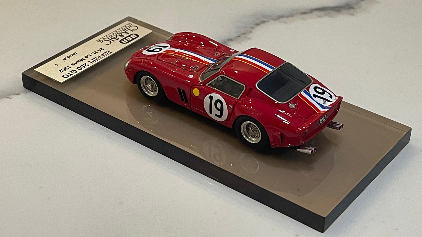 BBR 1/43 Ferrari 250 GTO 24 Hours Le Mans 1962 Red No. 19 BC09