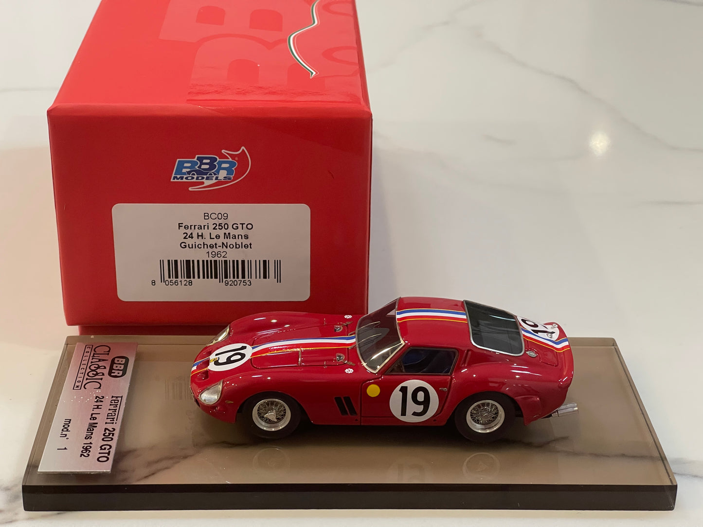 BBR 1/43 Ferrari 250 GTO 24 Hours Le Mans 1962 Red No. 19 BC09