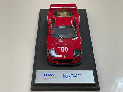 BBR 1/43 Ferrari F40 LM Michelotto IMSA Laguna Seca 1989 Red No. 60 BG09B