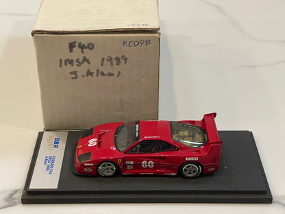 BBR 1/43 Ferrari F40 LM Michelotto IMSA Laguna Seca 1989 Red No. 60 BG09B