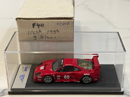 BBR 1/43 Ferrari F40 LM Michelotto IMSA Laguna Seca 1989 Red No. 60 BG09B