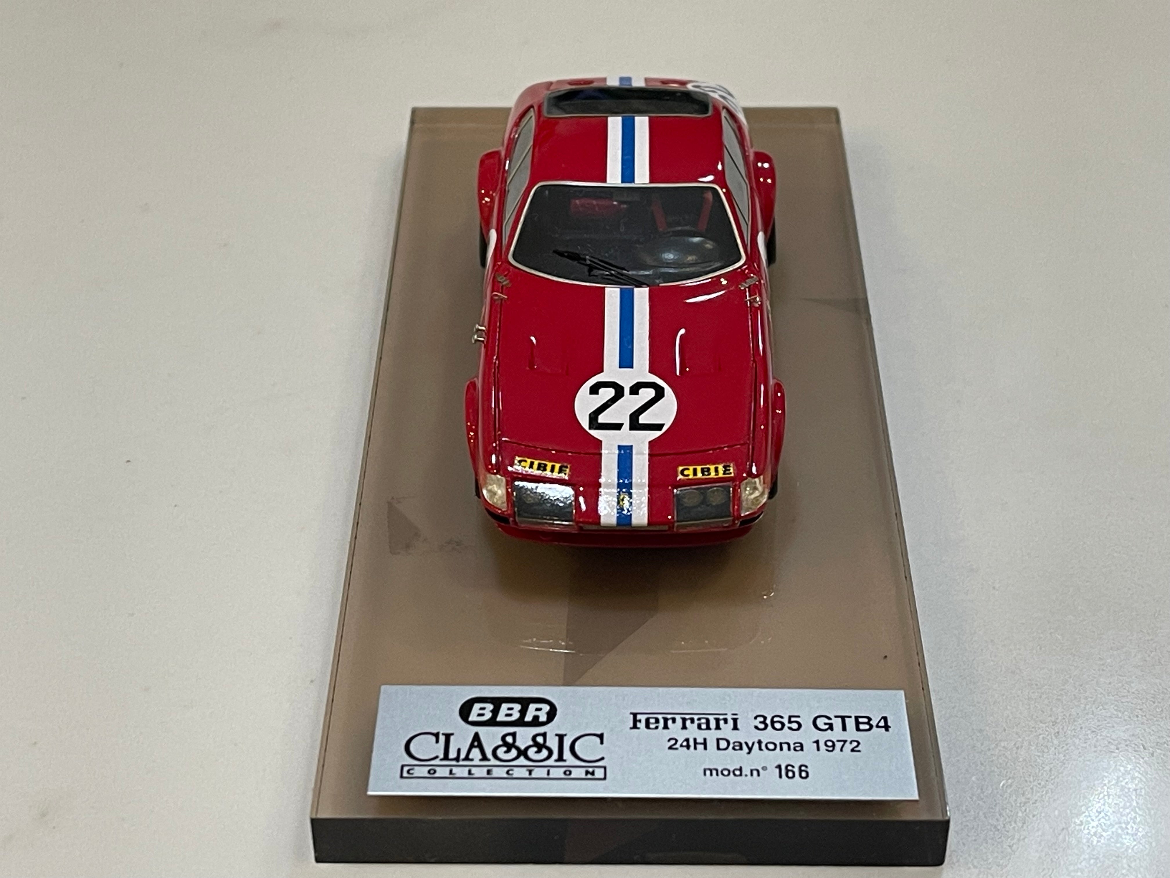 BBR 1/43 Ferrari 365 GTB4 24 Hours Daytona 1972 Red No. 22 BC10