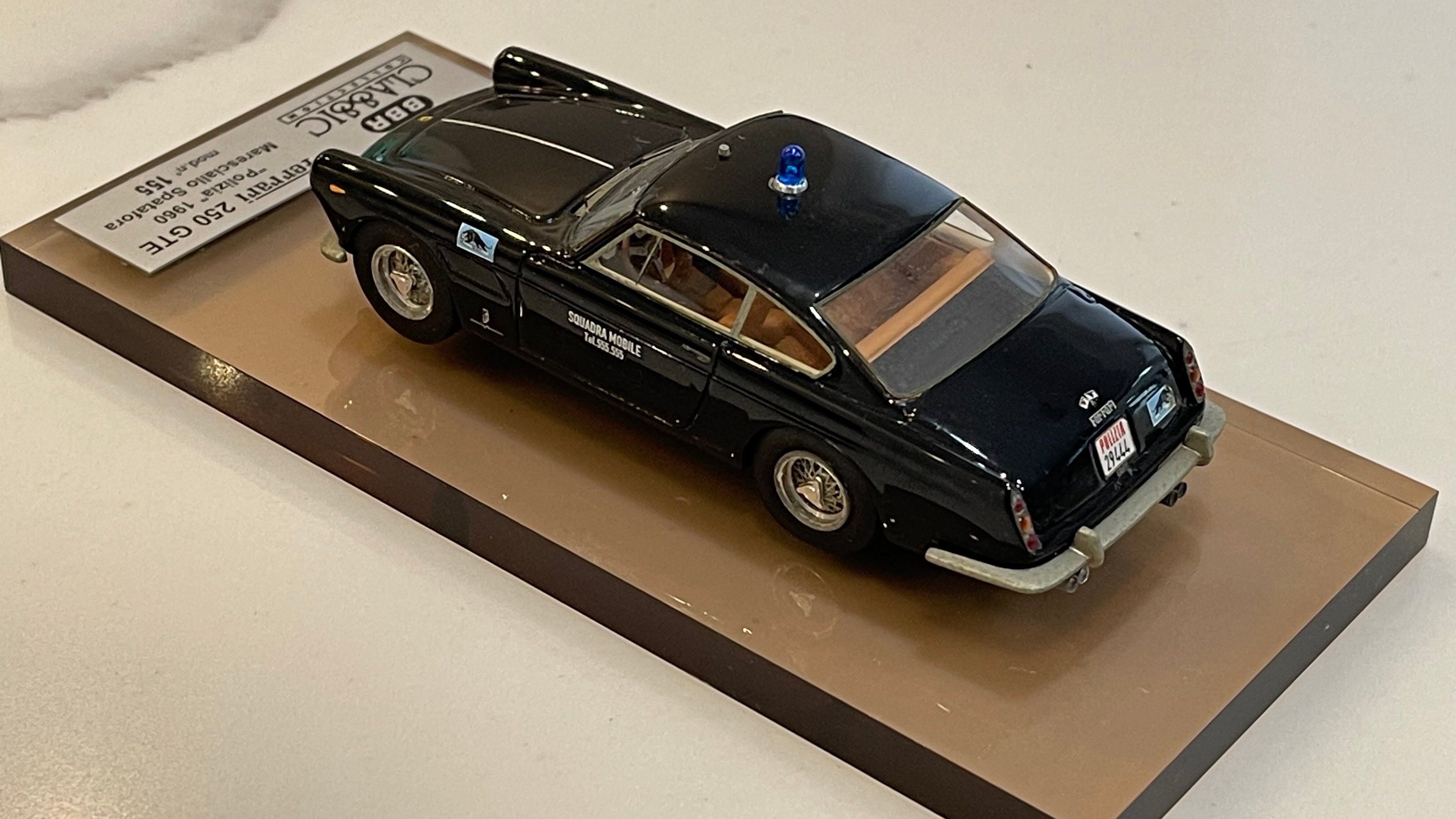 BBR 1/43 Ferrari 250 GTE Polizia Maresciallo Spatafora 1960 Blue BC29