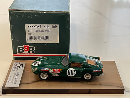 BBR 1/43 Ferrari 250 TDF Caracas GP 1958 Green No. 816 BC41
