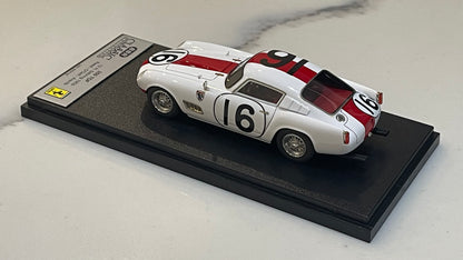 BBR 1/43 Ferrari 250 TDF 12H Sebring 1959 White No. 16 BC56