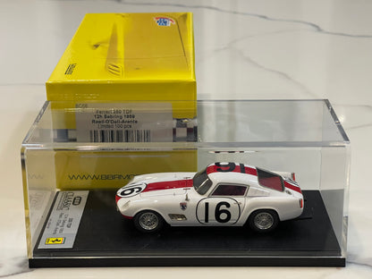 BBR 1/43 Ferrari 250 TDF 12H Sebring 1959 White No. 16 BC56