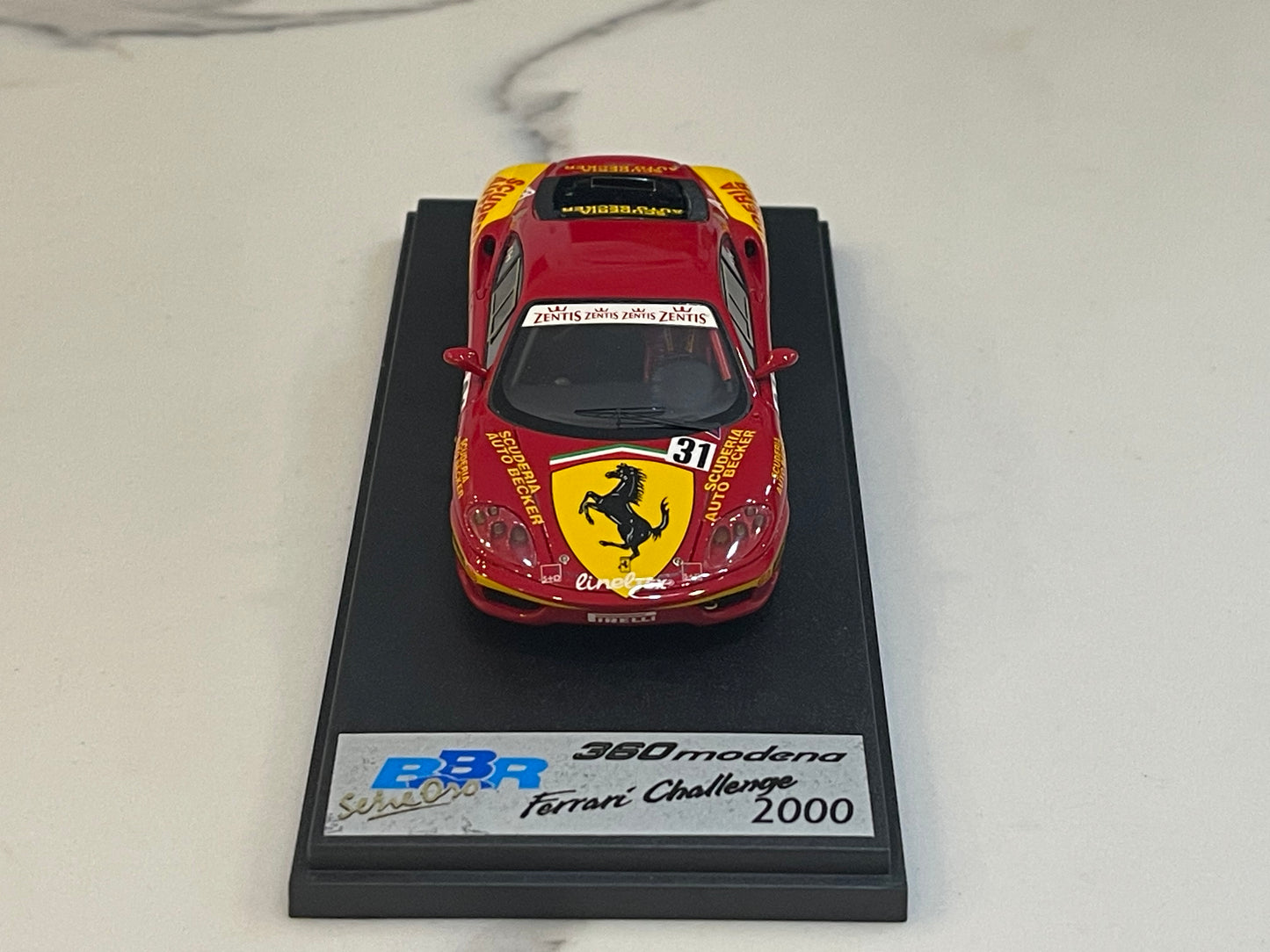 BBR 1/43 Ferrari 360 Challenge Auto Becker 2000 Red No. 31 BG215