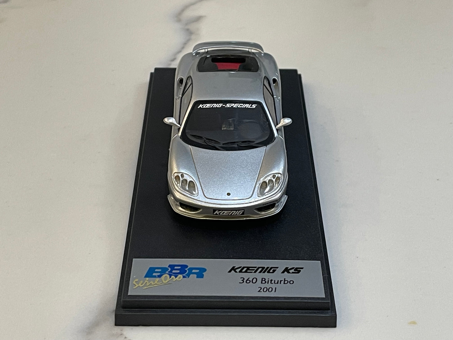 BBR 1/43 Ferrari 360 Koenig BiTurbo 2000 Silver BG220
