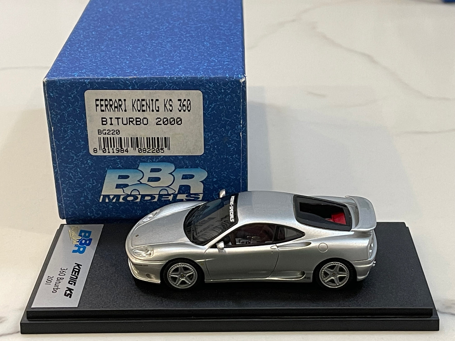 BBR 1/43 Ferrari 360 Koenig BiTurbo 2000 Silver BG220