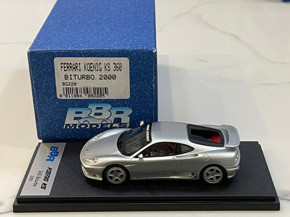 BBR 1/43 Ferrari 360 Koenig BiTurbo 2000 Silver BG220