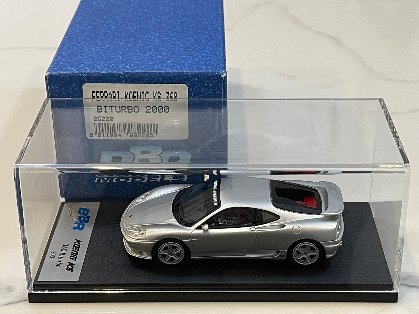 BBR 1/43 Ferrari 360 Koenig BiTurbo 2000 Silver BG220