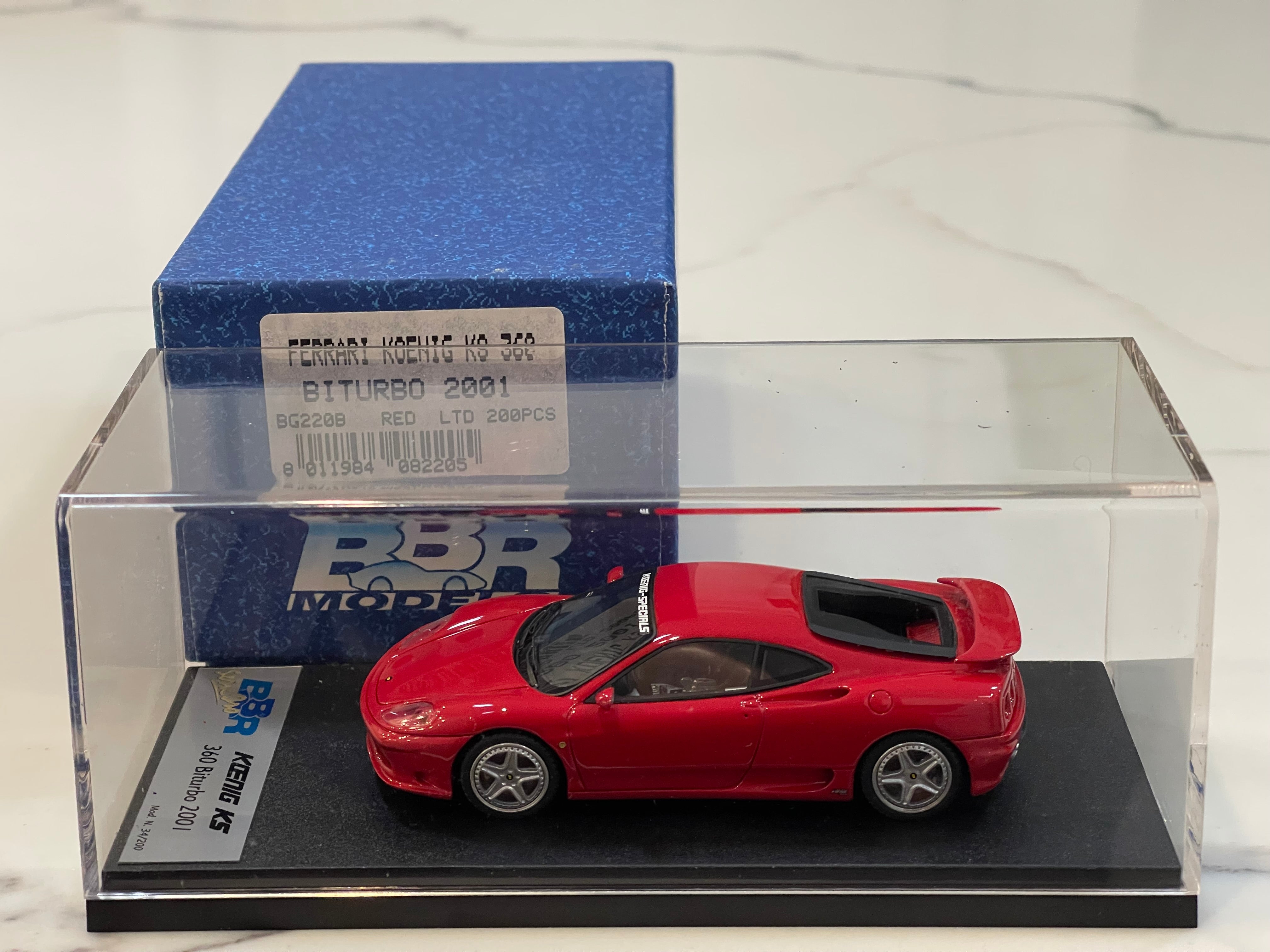 BBR 1/43 Ferrari 360 Koenig BiTurbo 2001 Red BG220B