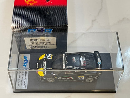 BBR 1/43 Ferrari F360 N/GT GT Monza 2001 Black No. 62 BG221