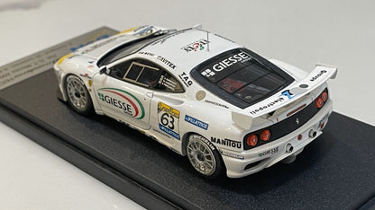 BBR 1/43 Ferrari F360 N/GT GT Monza 2001 White No. 63 BG222