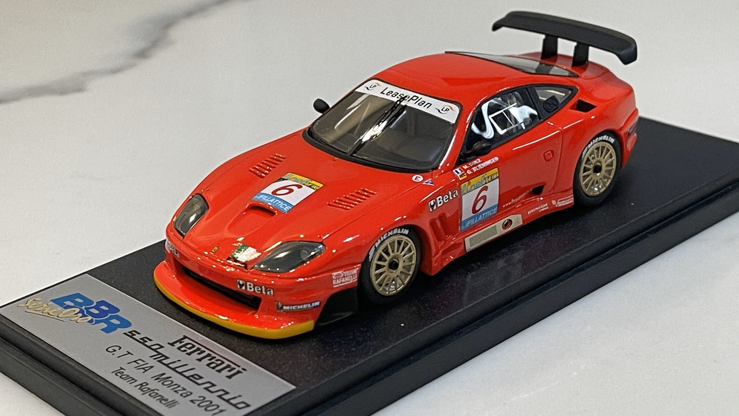 BBR 1/43 Ferrari 550 Millennium GT Monza 2001 Red No. 6 BG229