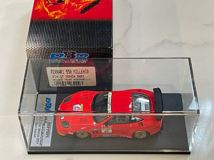 BBR 1/43 Ferrari 550 Millennium GT Monza 2001 Red No. 6 BG229