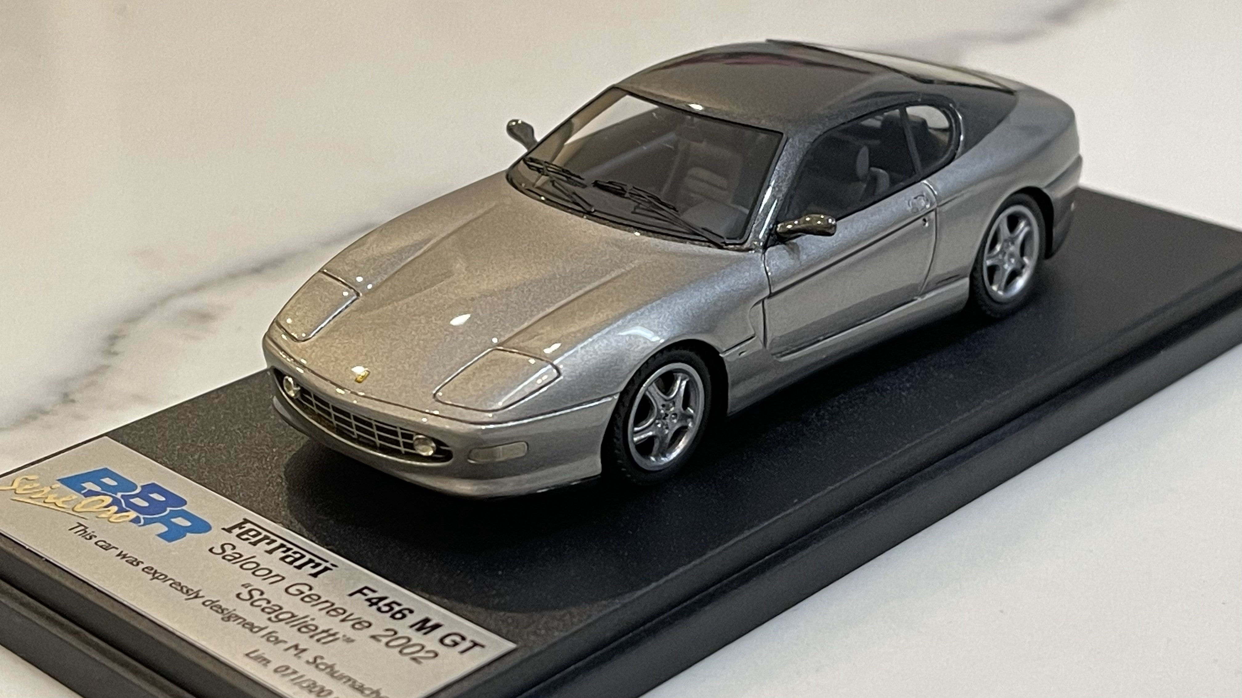 BBR 1/43 Ferrari 456 M GT Scaglietti M. Schumacher 2002 Silver 