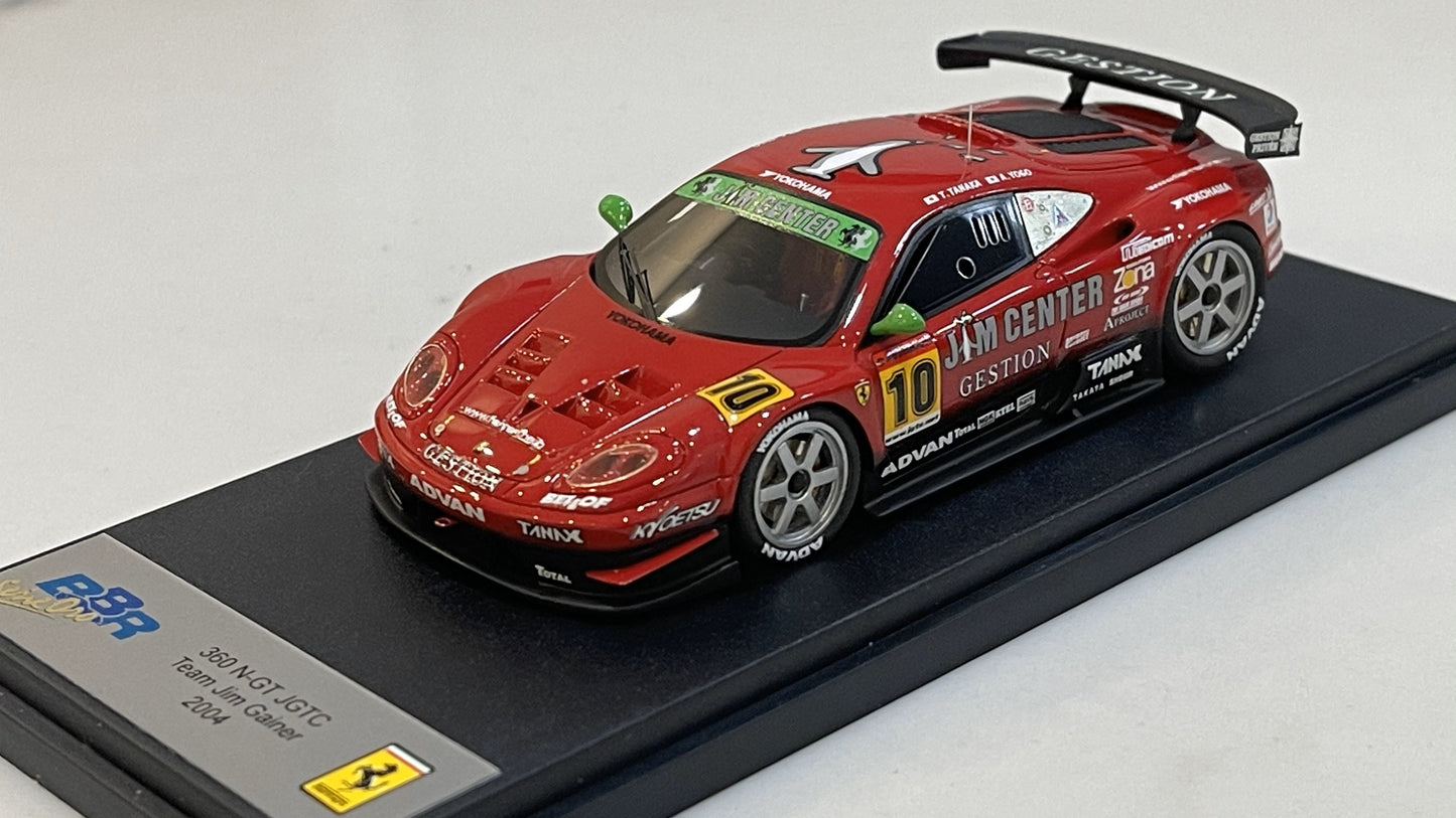 BBR 1/43 Ferrari F360 N/GT JGTC 2004 Red No. 10 BG274