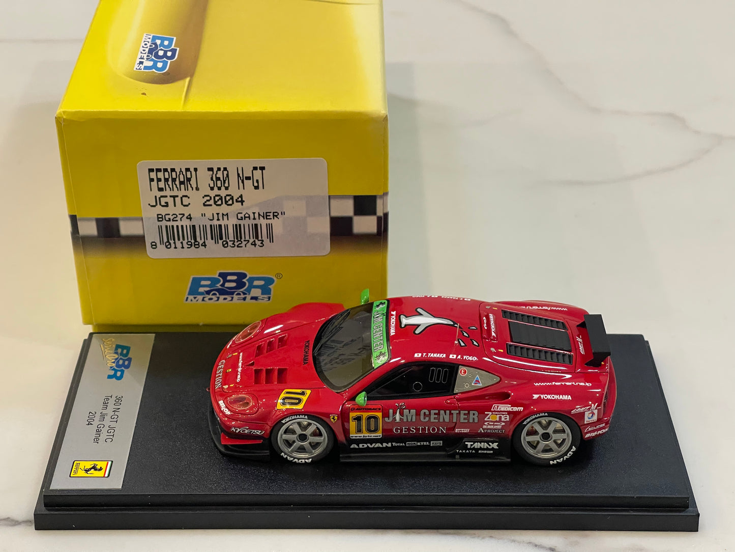 BBR 1/43 Ferrari F360 N/GT JGTC 2004 Red No. 10 BG274