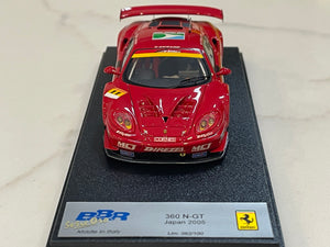 BBR 1/43 Ferrari F360 N/GT JGTC 2005 Red No. 11 BG300