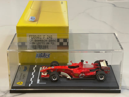 BBR 1/43 Ferrari F248 GP Bahrain 2006 F. Massa F1 Red No. 6 BG304