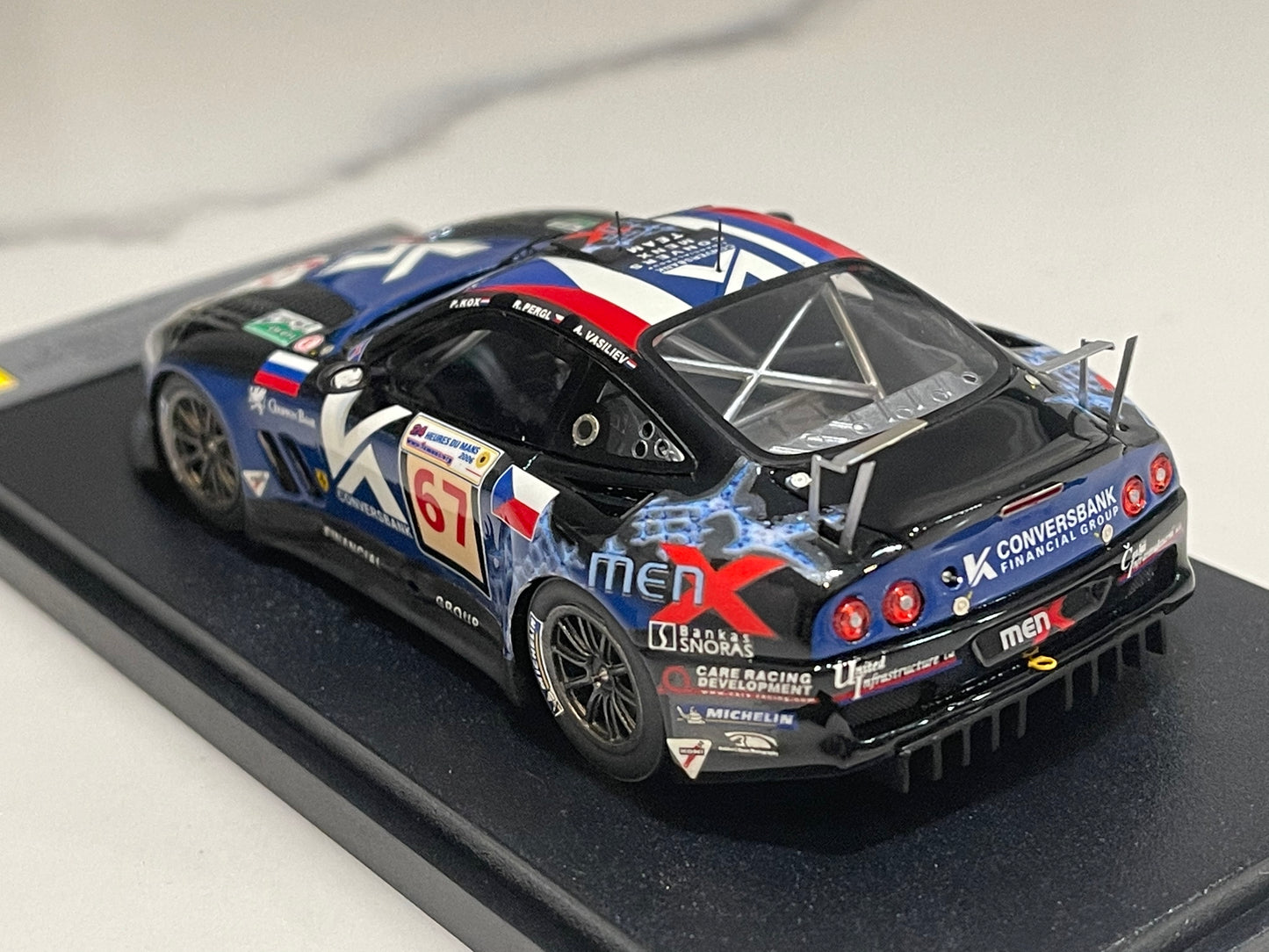 BBR 1/43 Ferrari 550 Maranello 24 Hours Le Mans 2006 Dark Blue No. 67 BG312