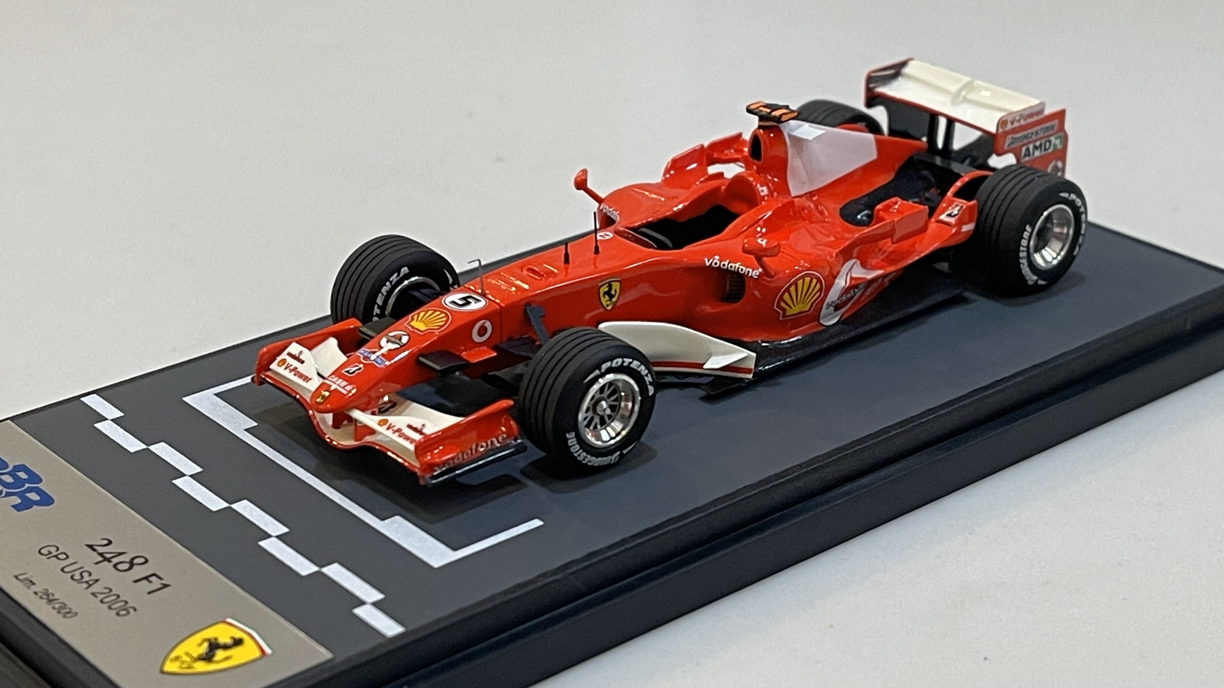 BBR 1/43 Ferrari F248 GP USA 2006 M. Schumacher F1 Red No. 5 BG314