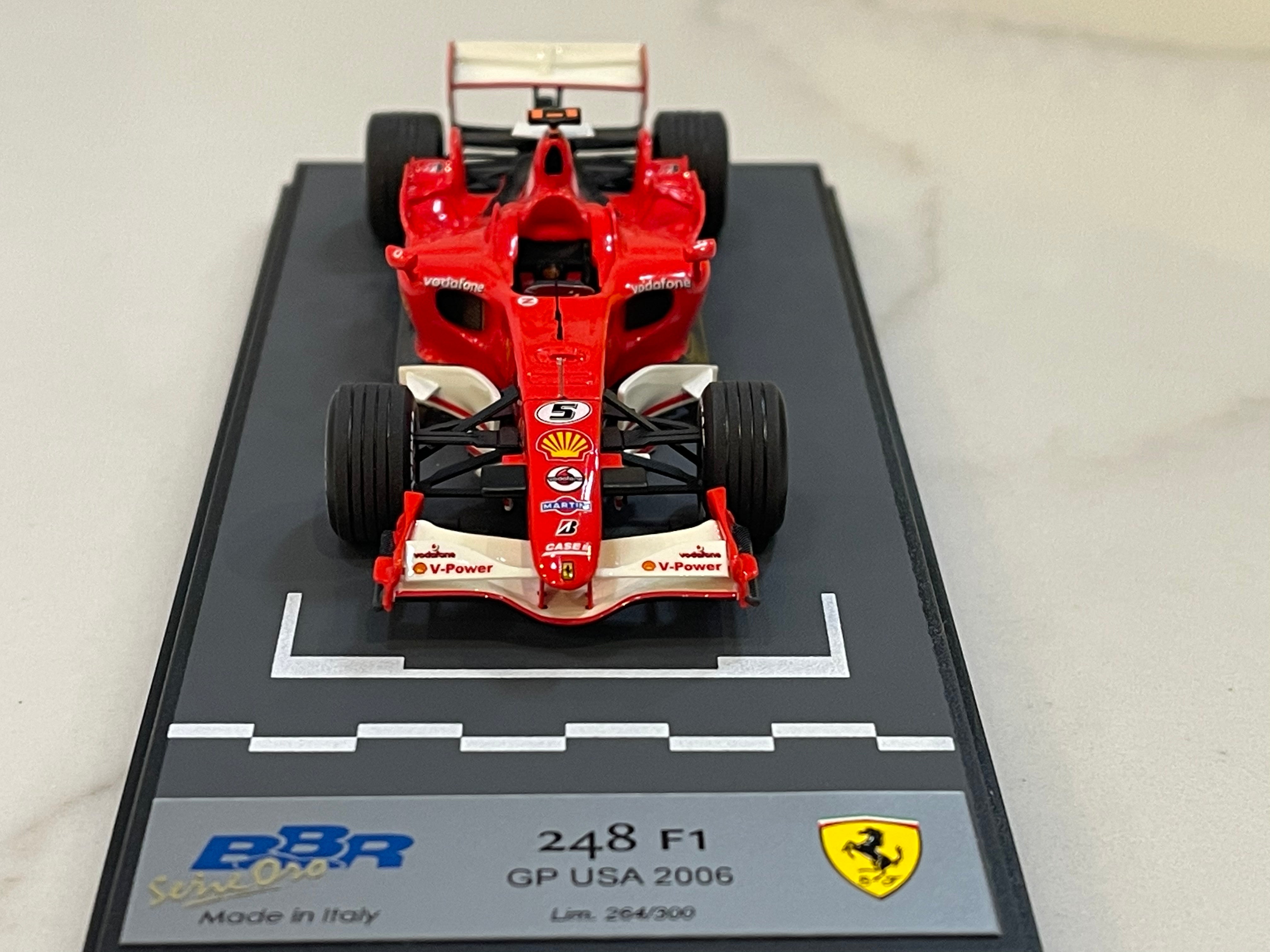 BBR 1/43 Ferrari F248 GP USA 2006 M. Schumacher F1 Red No. 5 BG314