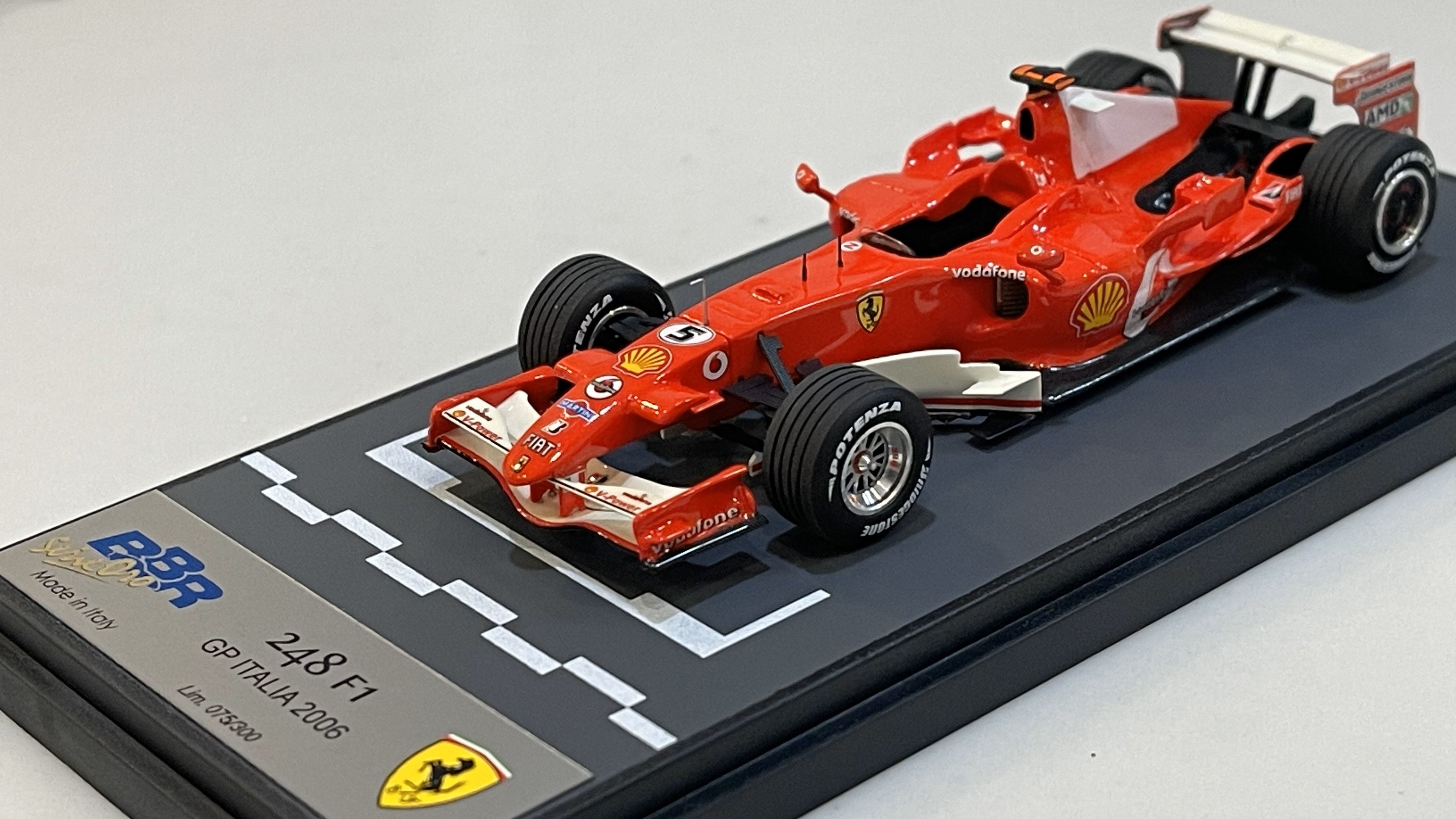 BBR 1/43 Ferrari F248 GP Italia 2006 M. Schumacher F1 Red No. 5 BG316