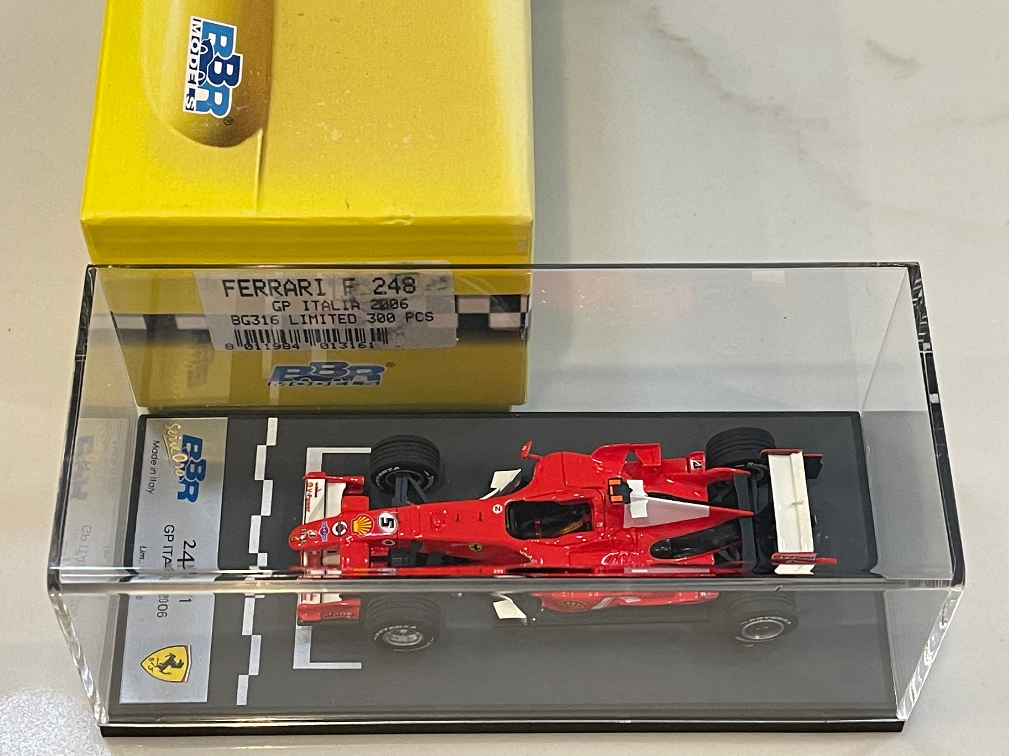 BBR 1/43 Ferrari F248 GP Italia 2006 M. Schumacher F1 Red No. 5 BG316 ...