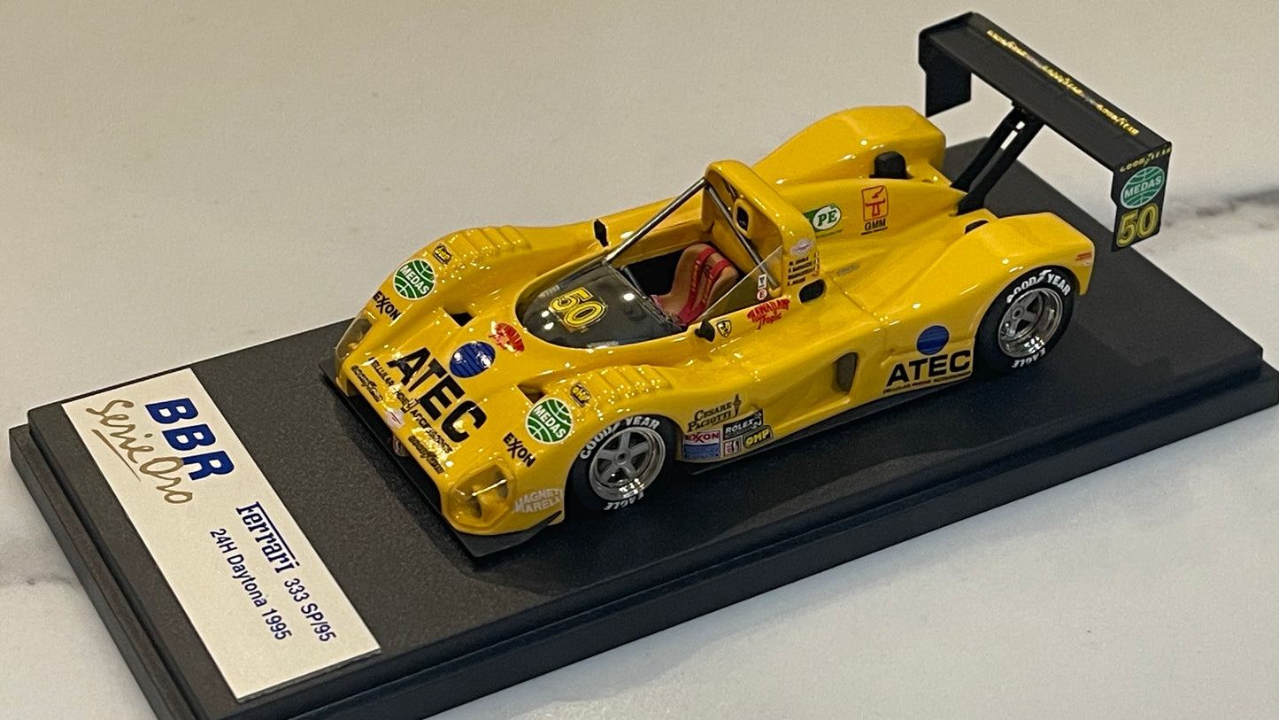 BBR 1/43 Ferrari 333 SP IMSA 24 Hours Daytona 1995 Yellow No. 50 BG61