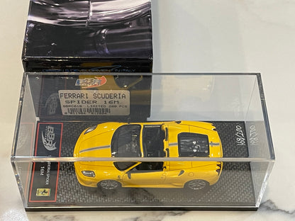 BBR 1/43 Ferrari 16M Scuderia Spider 2009 Yellow BBRC01B