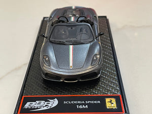 BBR 1/43 Ferrari 16M Scuderia Spider 2009 Met. Grey BBRC01C