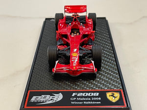 BBR 1/43 Ferrari F2008 GP Malaysia 2008 K. Raikkonen F1 Red No. 7 BBRC04