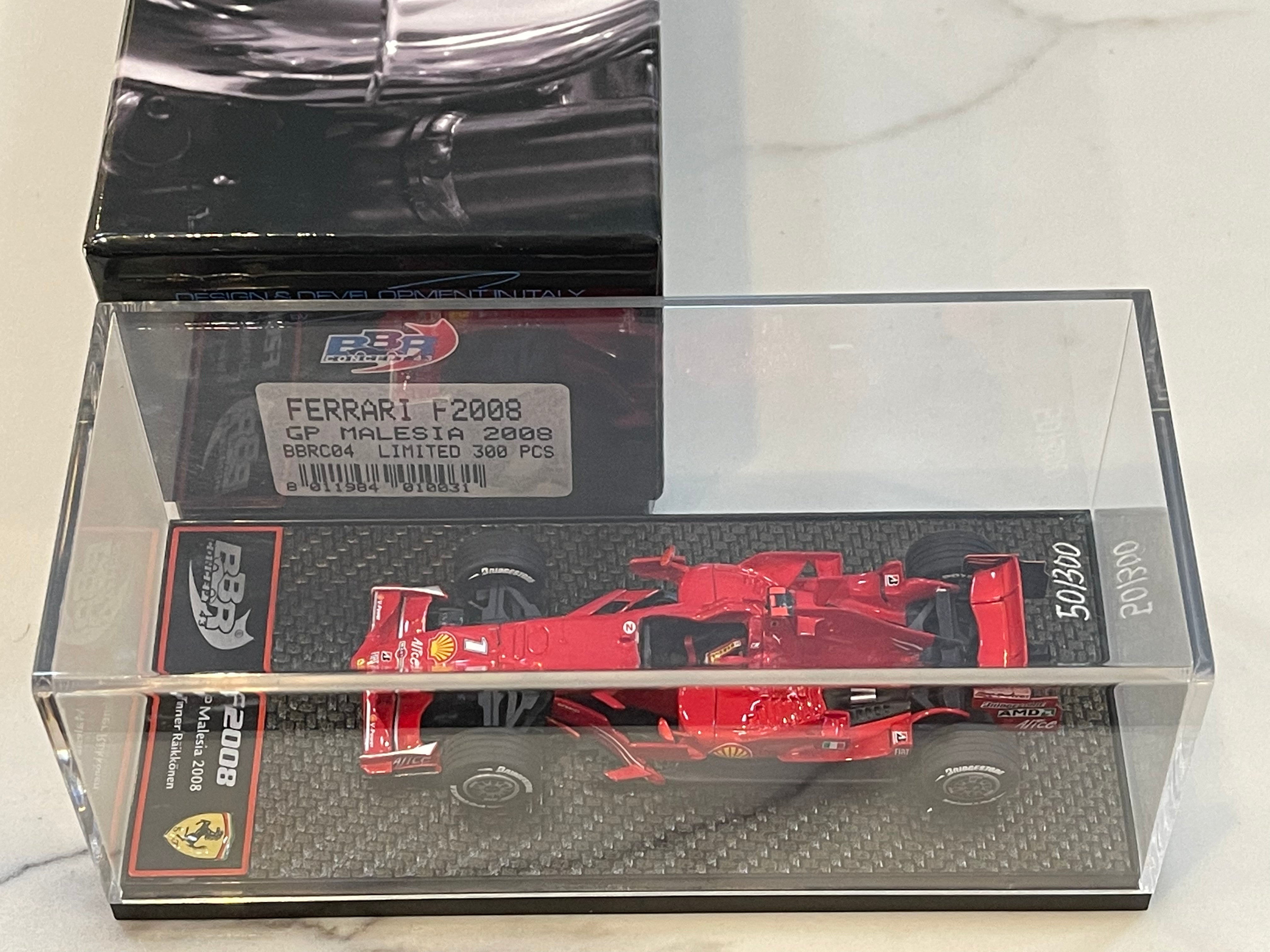 BBR 1/43 Ferrari F2008 GP Malaysia 2008 K. Raikkonen F1 Red No. 7 BBRC04