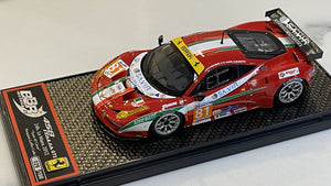 BBR 1/43 Ferrari 458 Italia GT2 GTE Am 24 Hours Le Mans 2012 Red No. 81 BBRC100